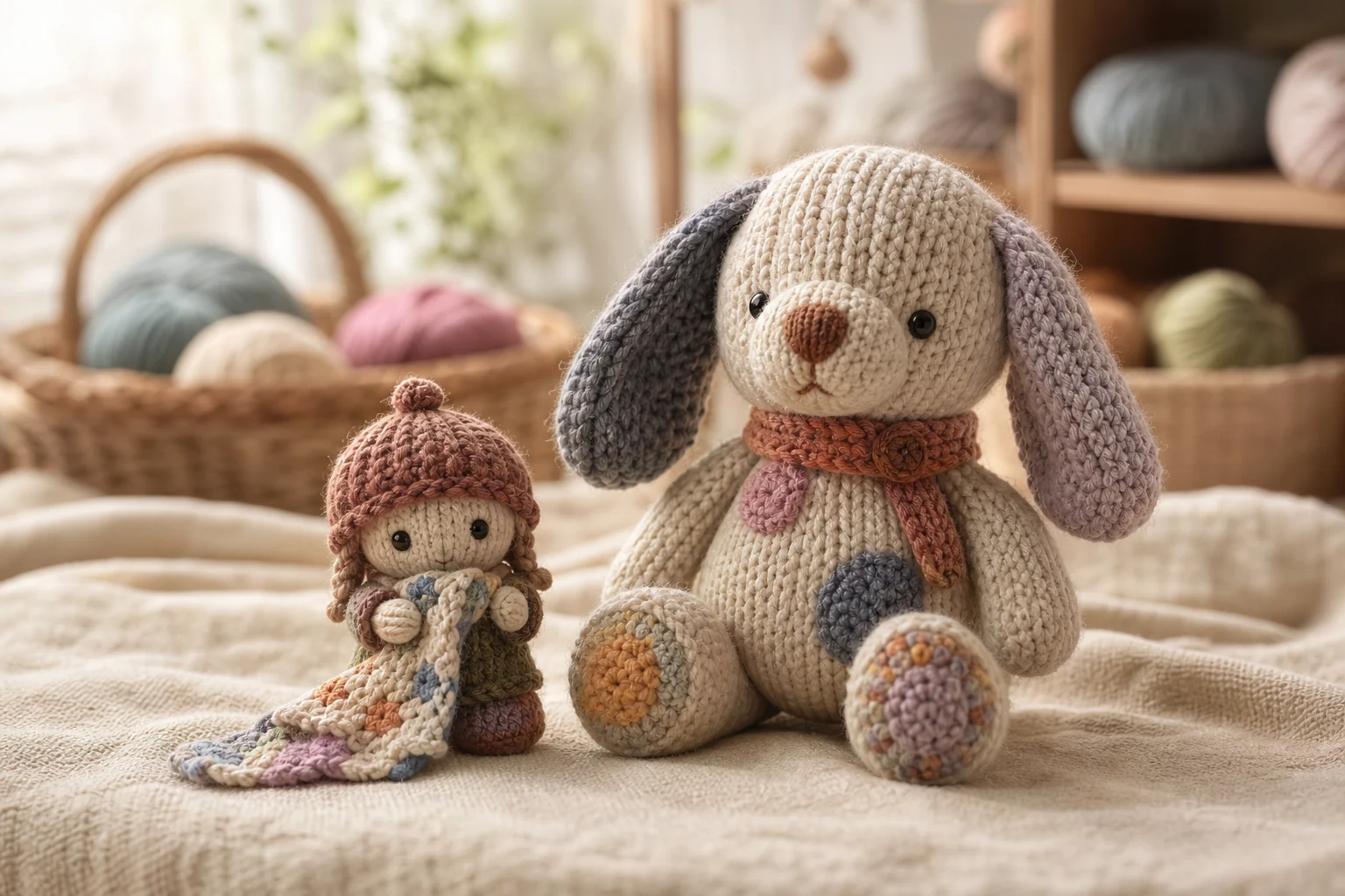 AI knitted doll generated from a portrait photo 4