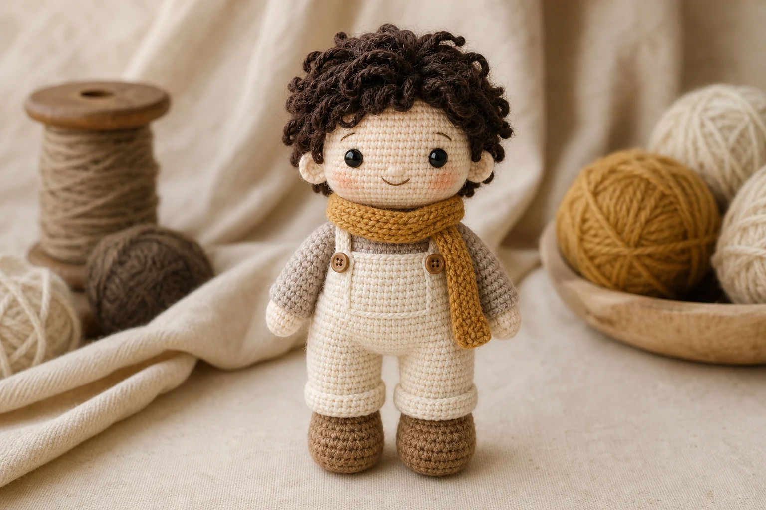 AI knitted doll generated from a portrait photo 5