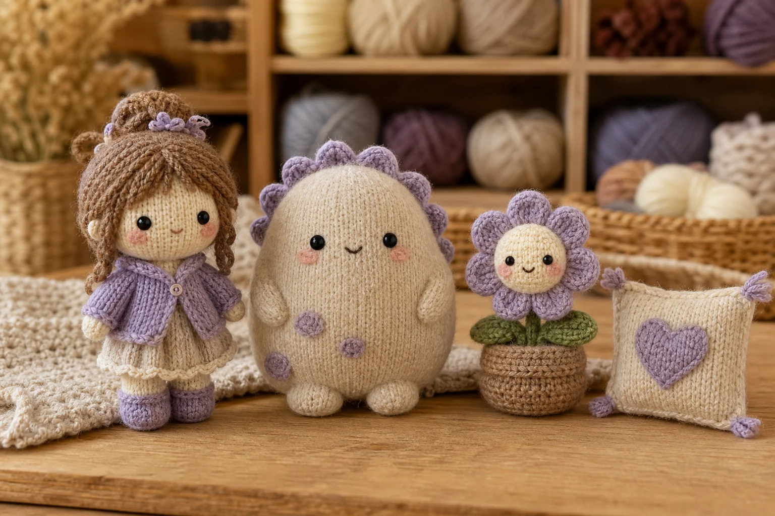 AI knitted doll generated from a portrait photo 6