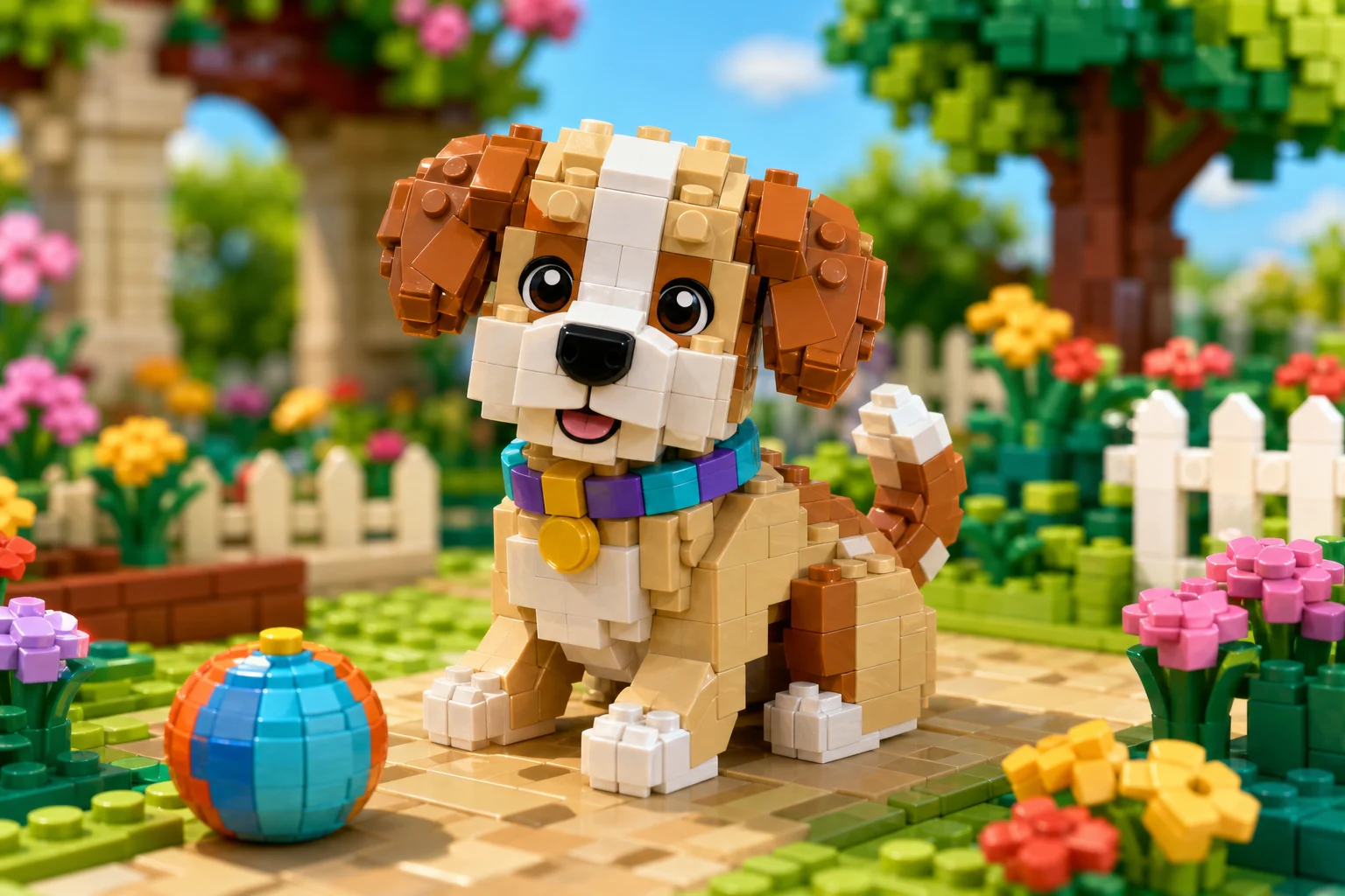AI LEGO filter brick-style portrait result 3