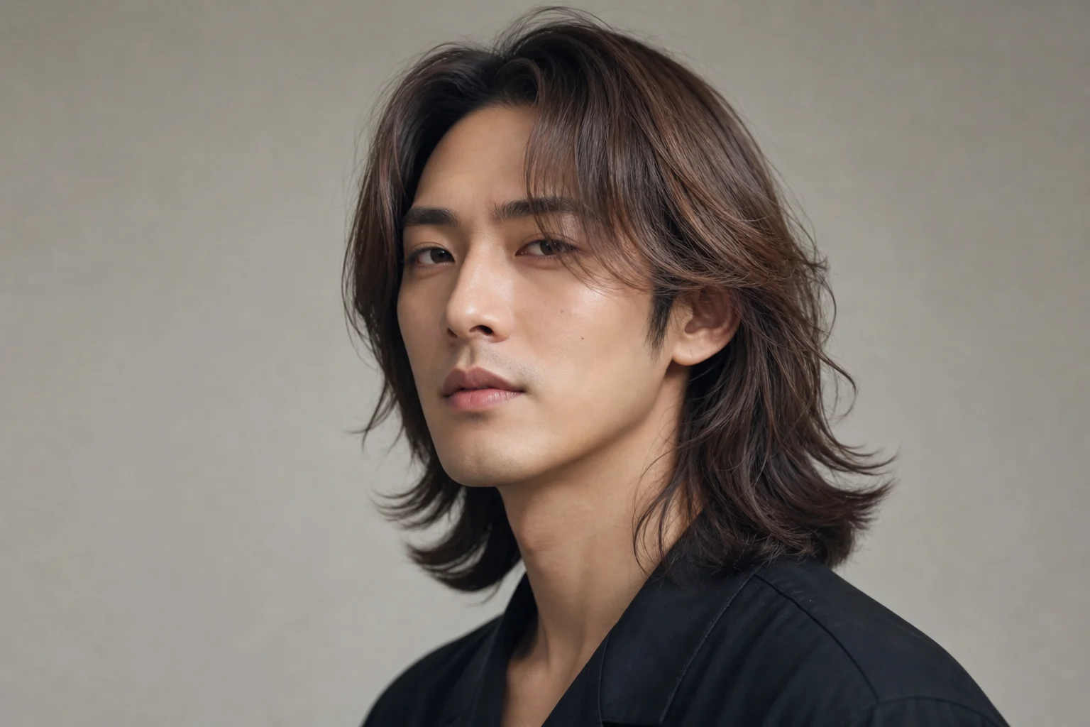 AI long hair filter hairstyle preview on portrait 2