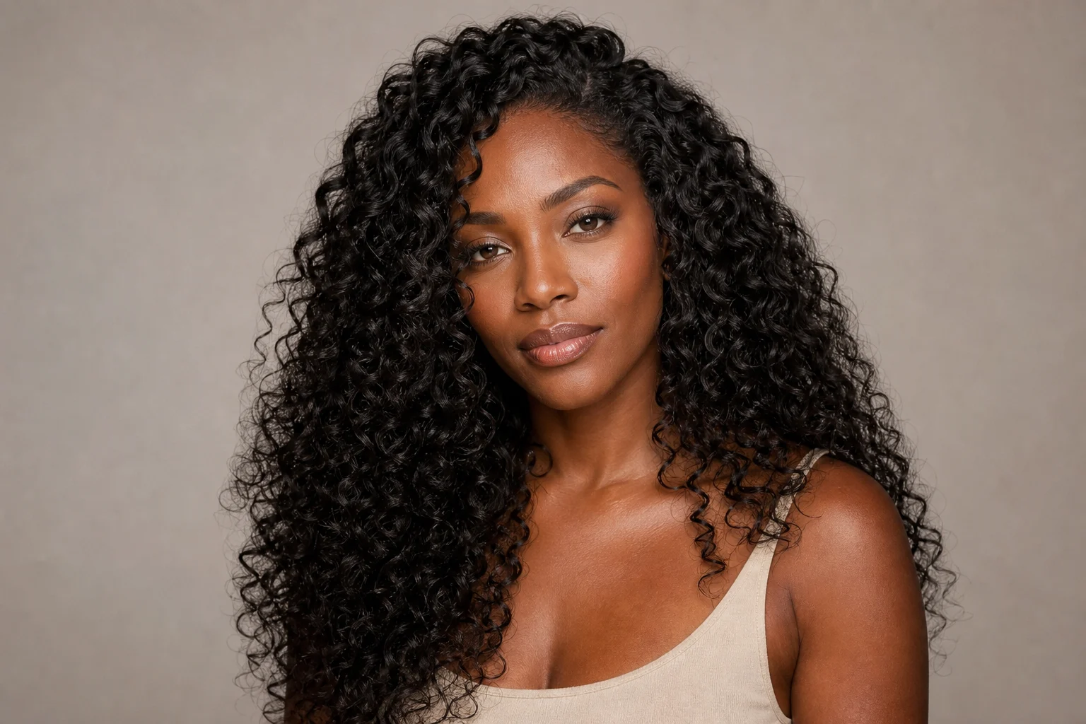 AI long hair filter hairstyle preview on portrait 3