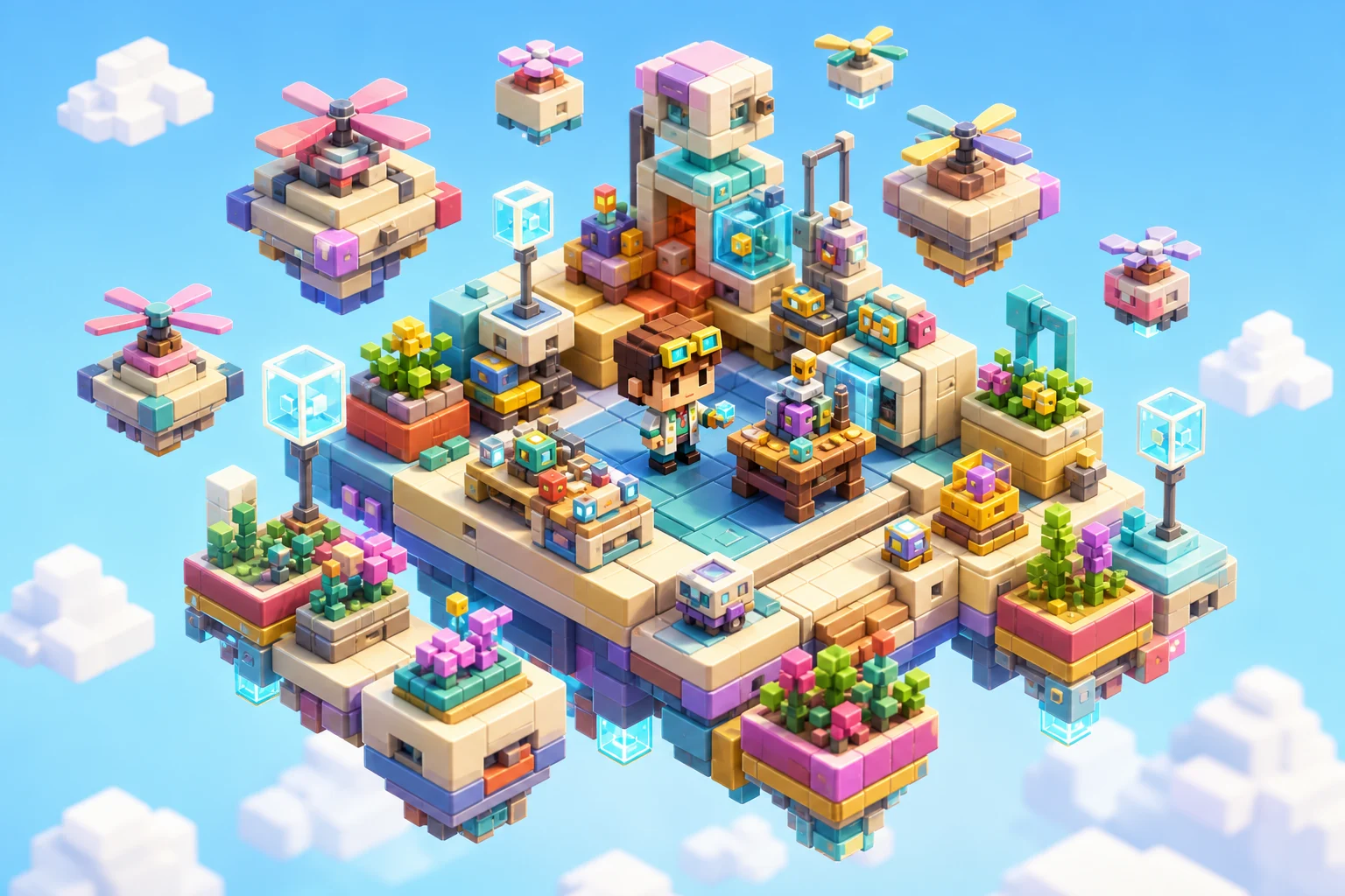Blocky voxel-style AI image result 6
