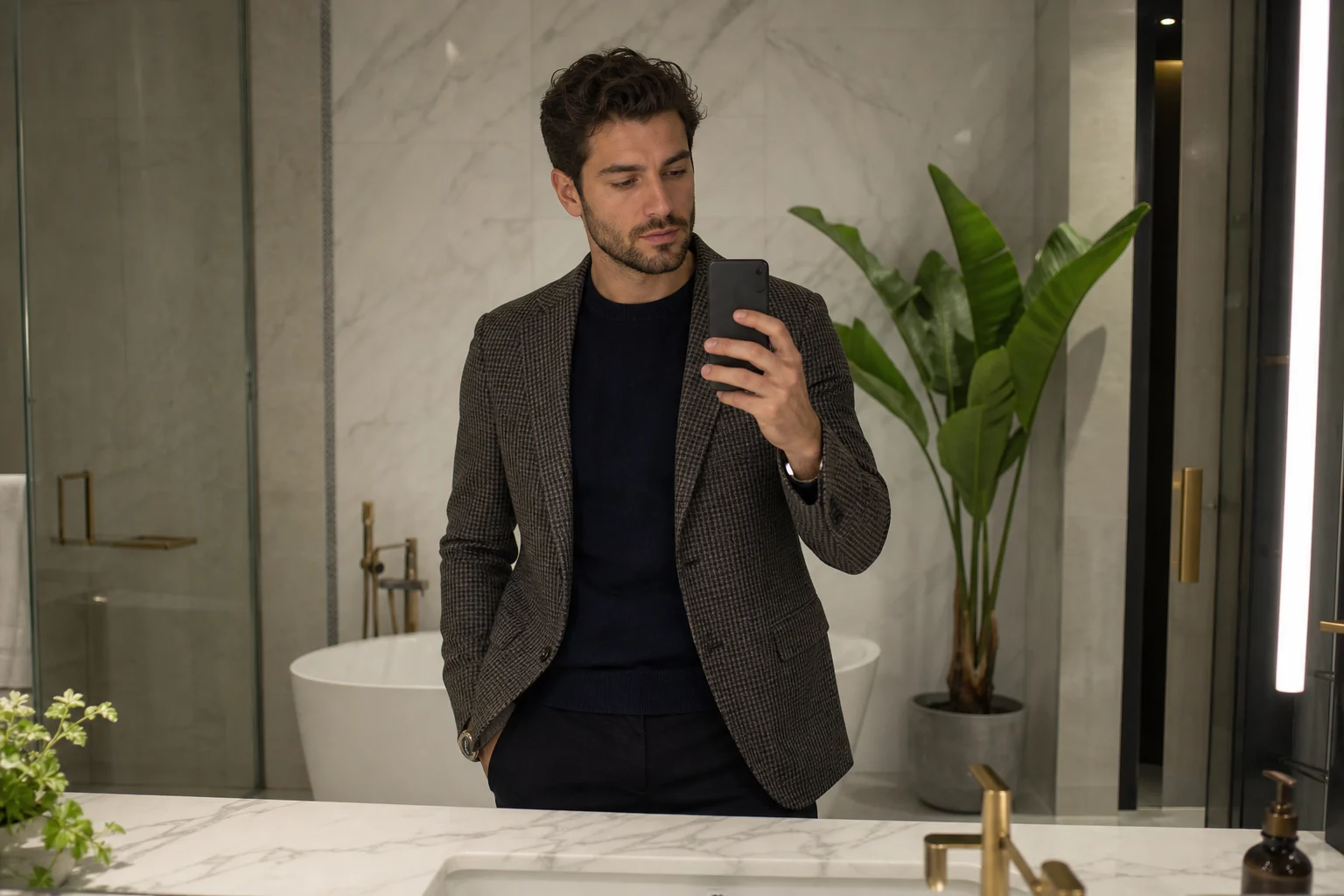 Realistic AI mirror selfie result 4