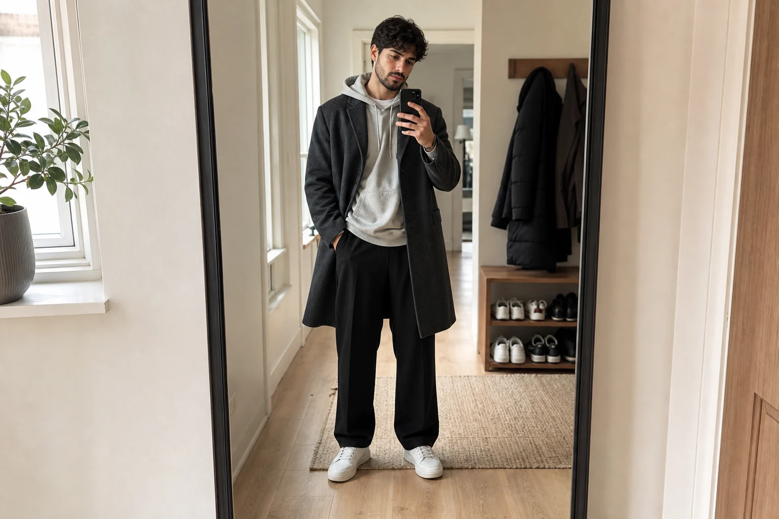 Realistic AI mirror selfie result 6
