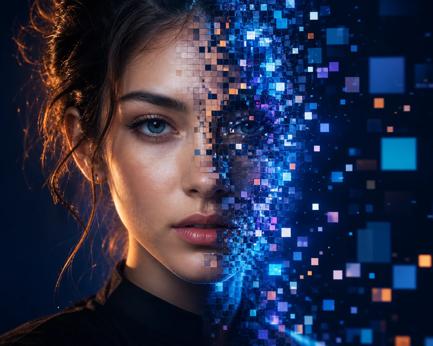 AI Pixel Dissolve Effect