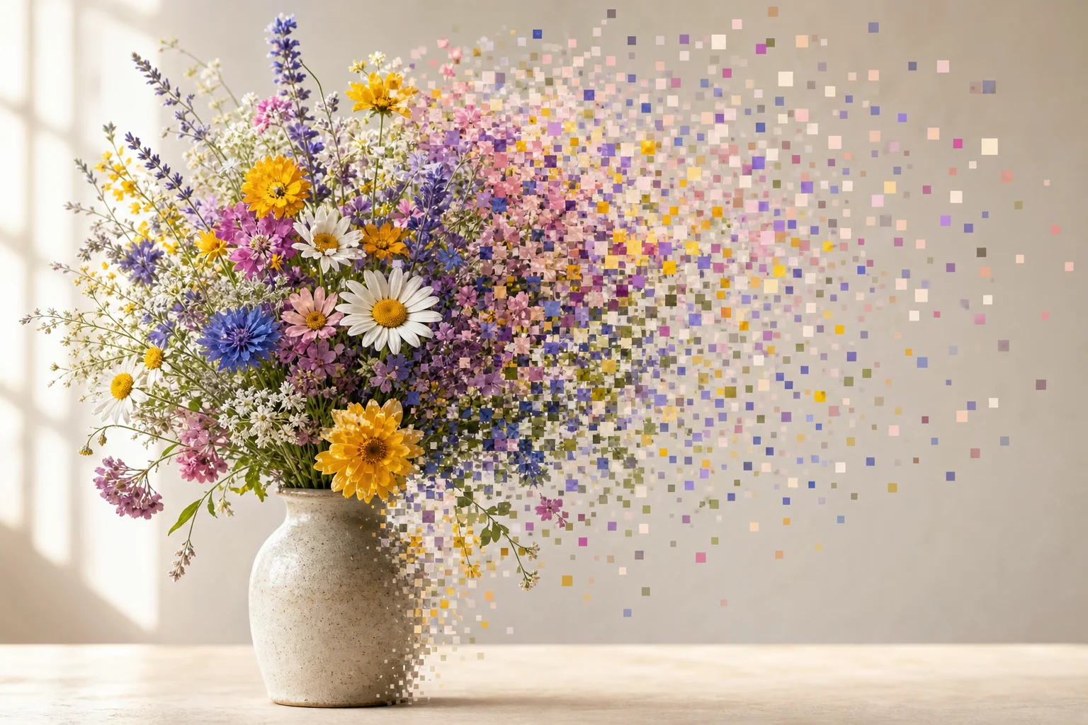 AI Pixel Dissolve Effect example 5