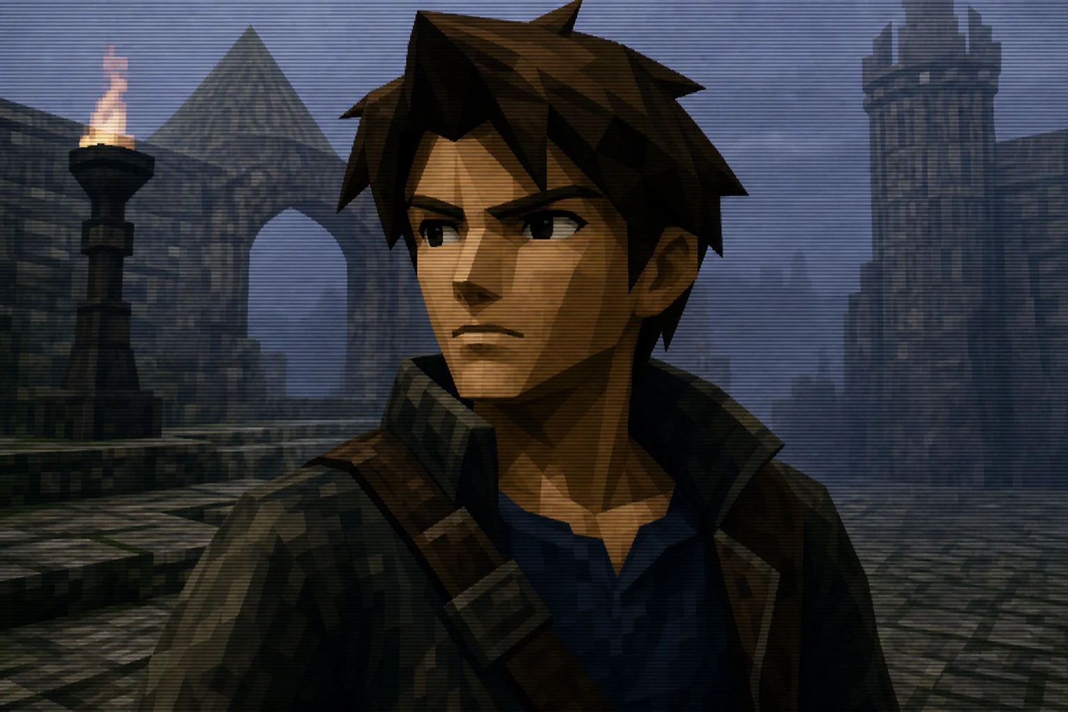 PS2 game-style render example 1