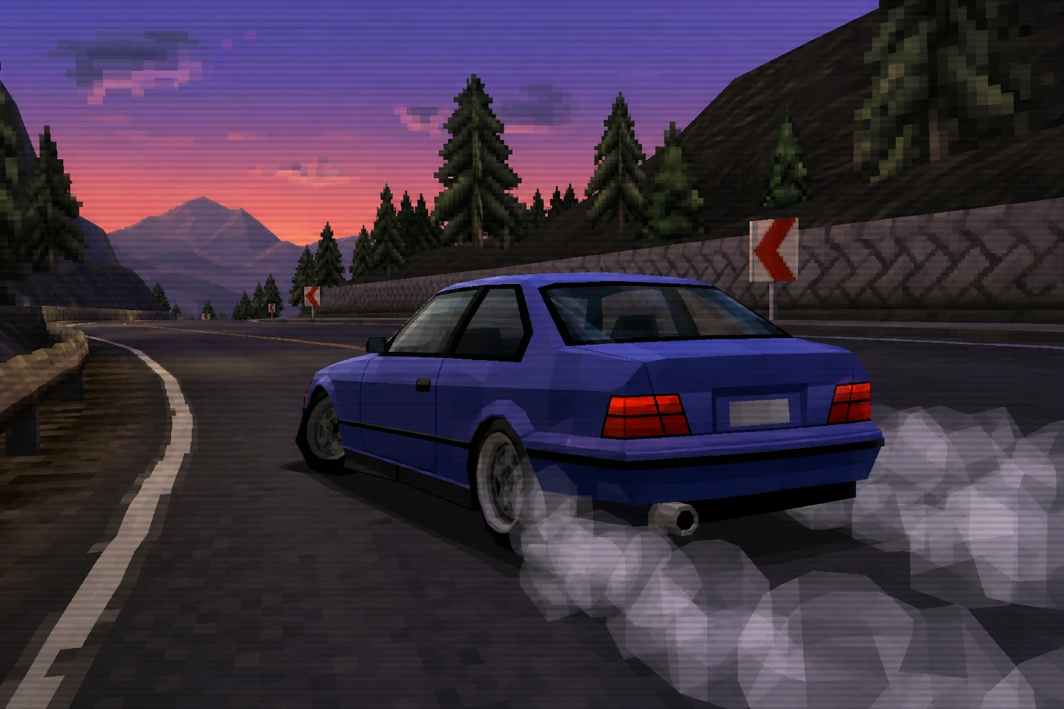 PS2 game-style render example 2