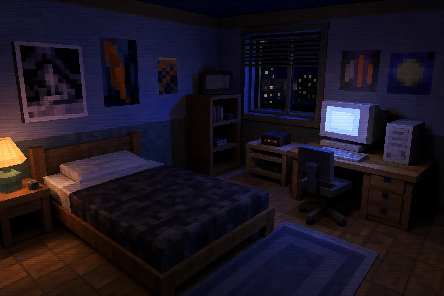 PS2 game-style render example 3