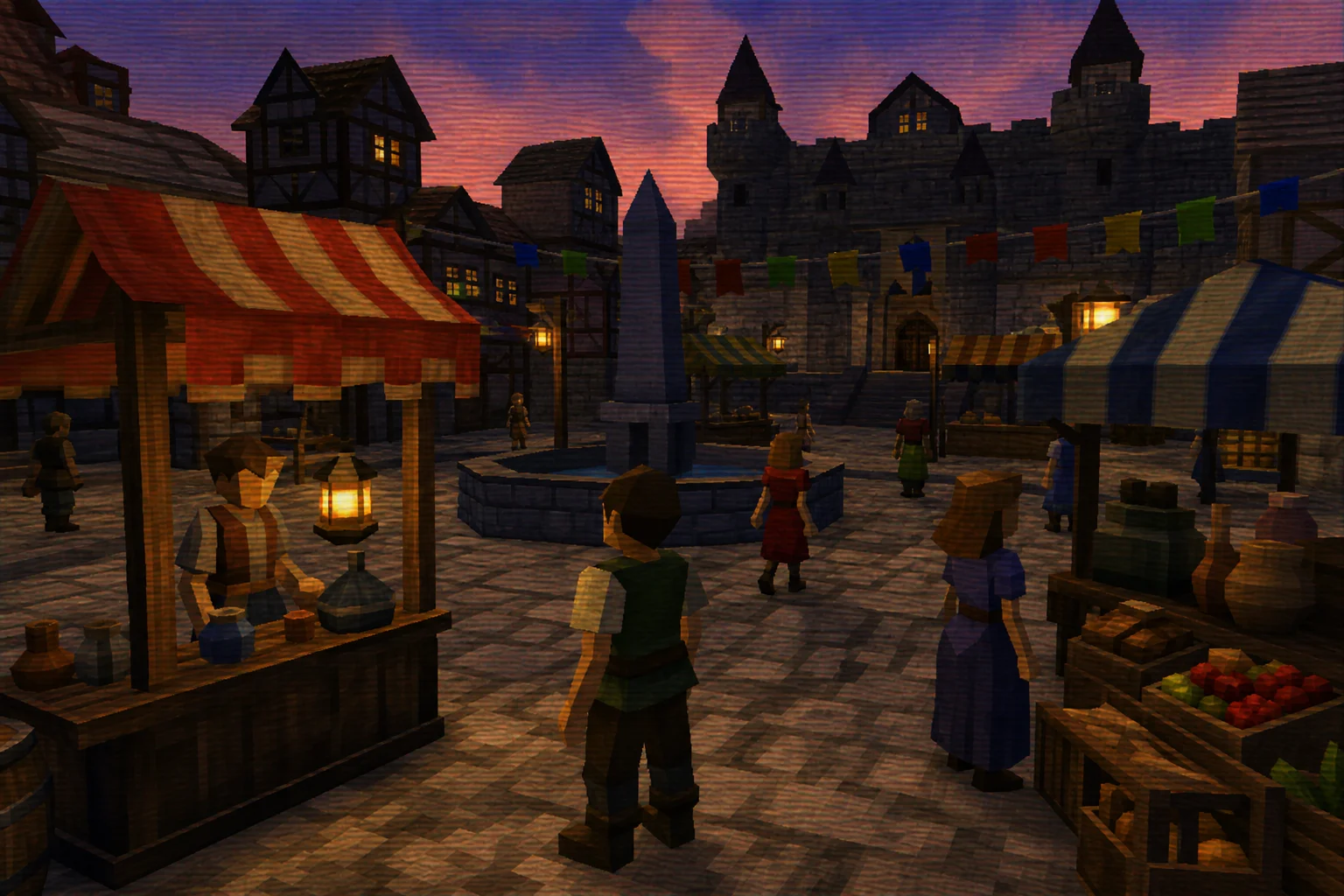 PS2 game-style render example 4