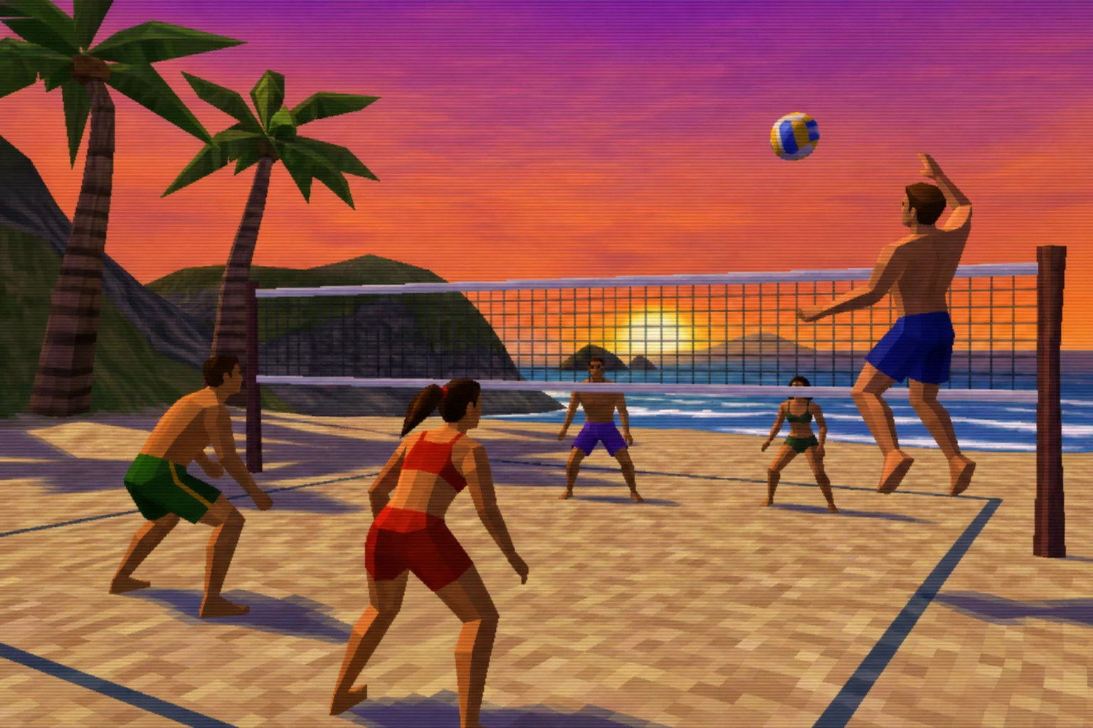 PS2 game-style render example 6