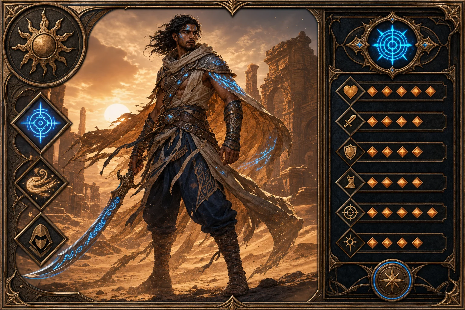 RPG character card example 2