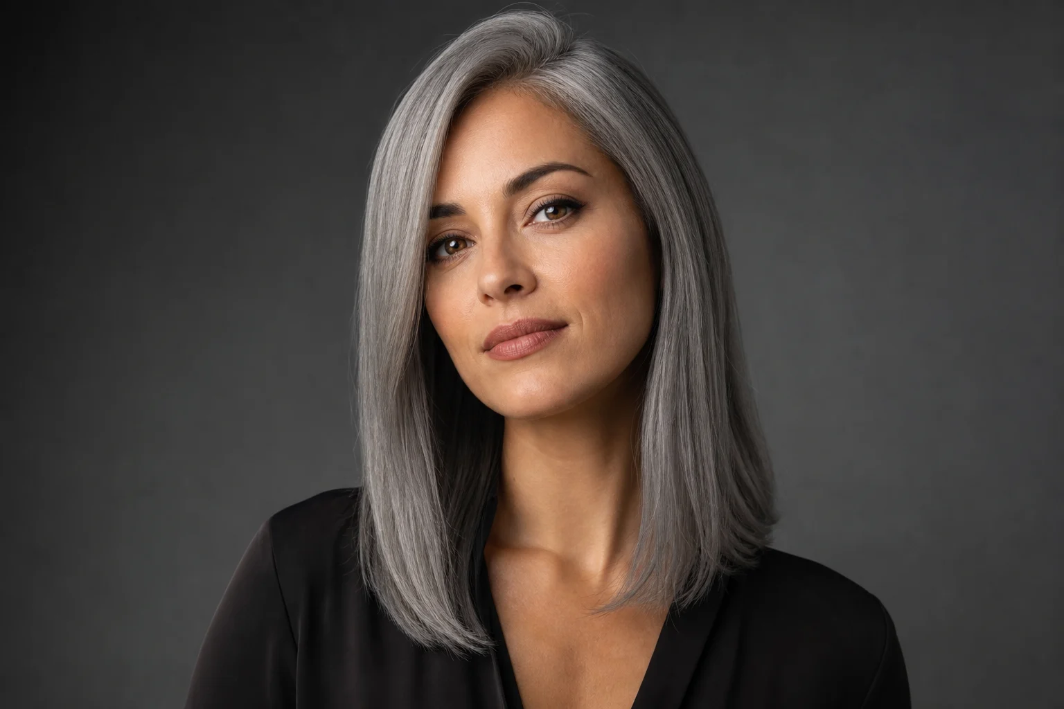 Straight hair preview generated from a portrait 5