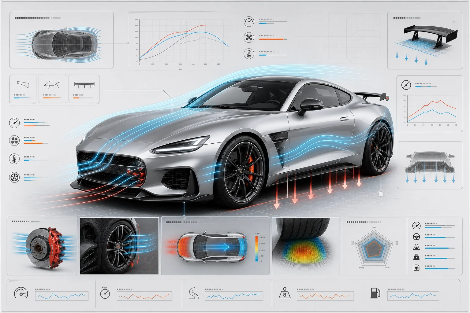 car performance diagram poster example