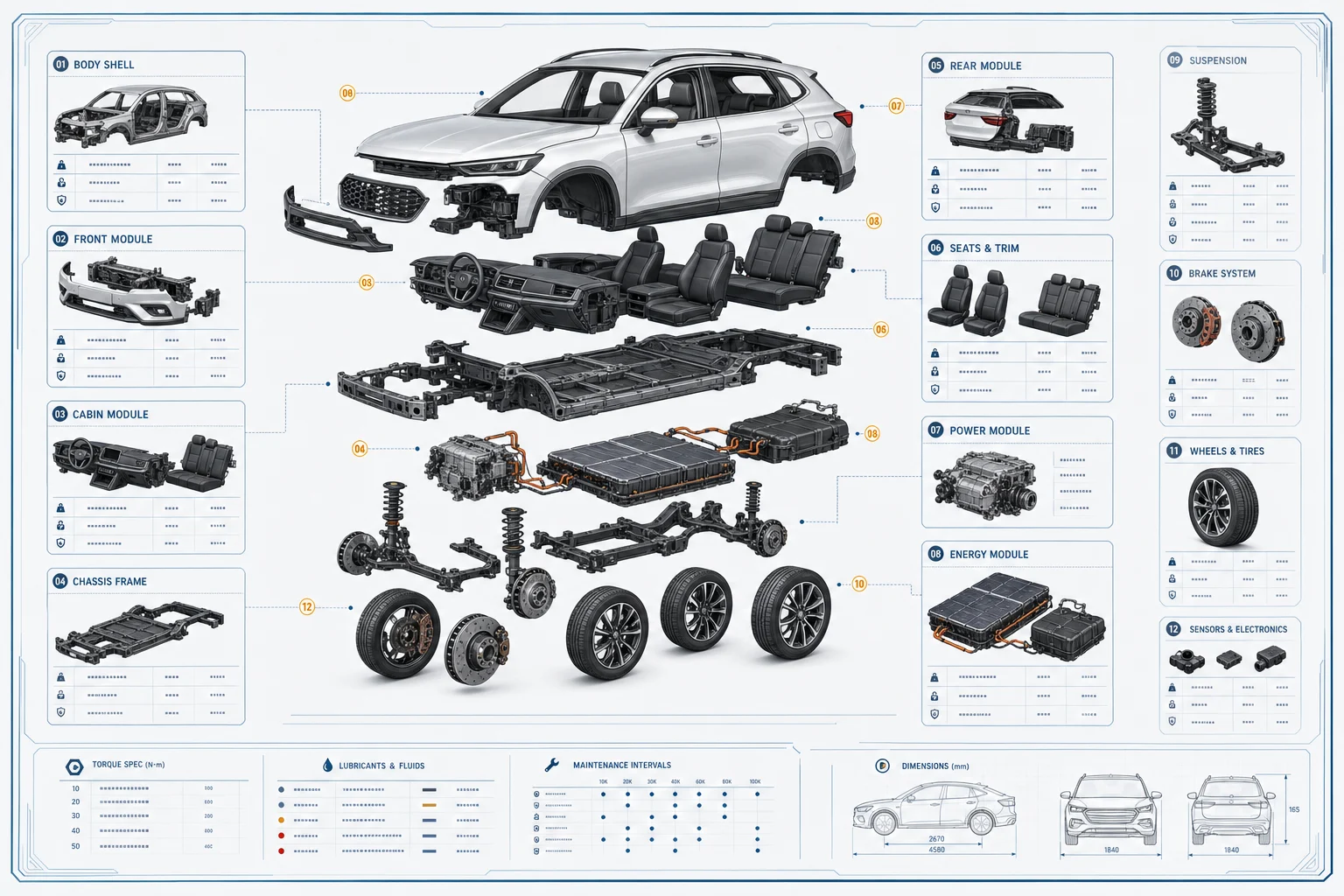 car component map infographic example