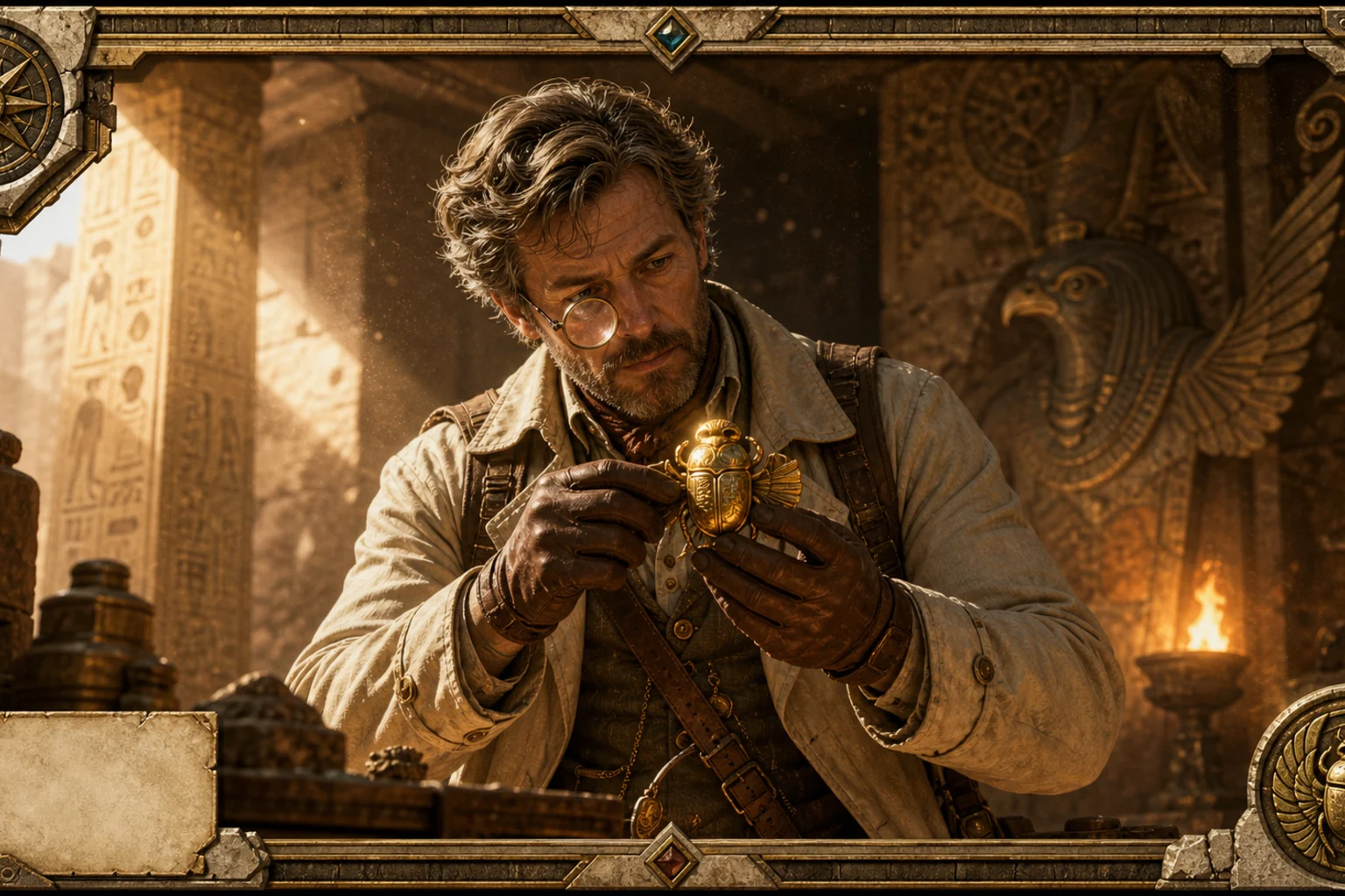 Adventure character card generated from a portrait 3