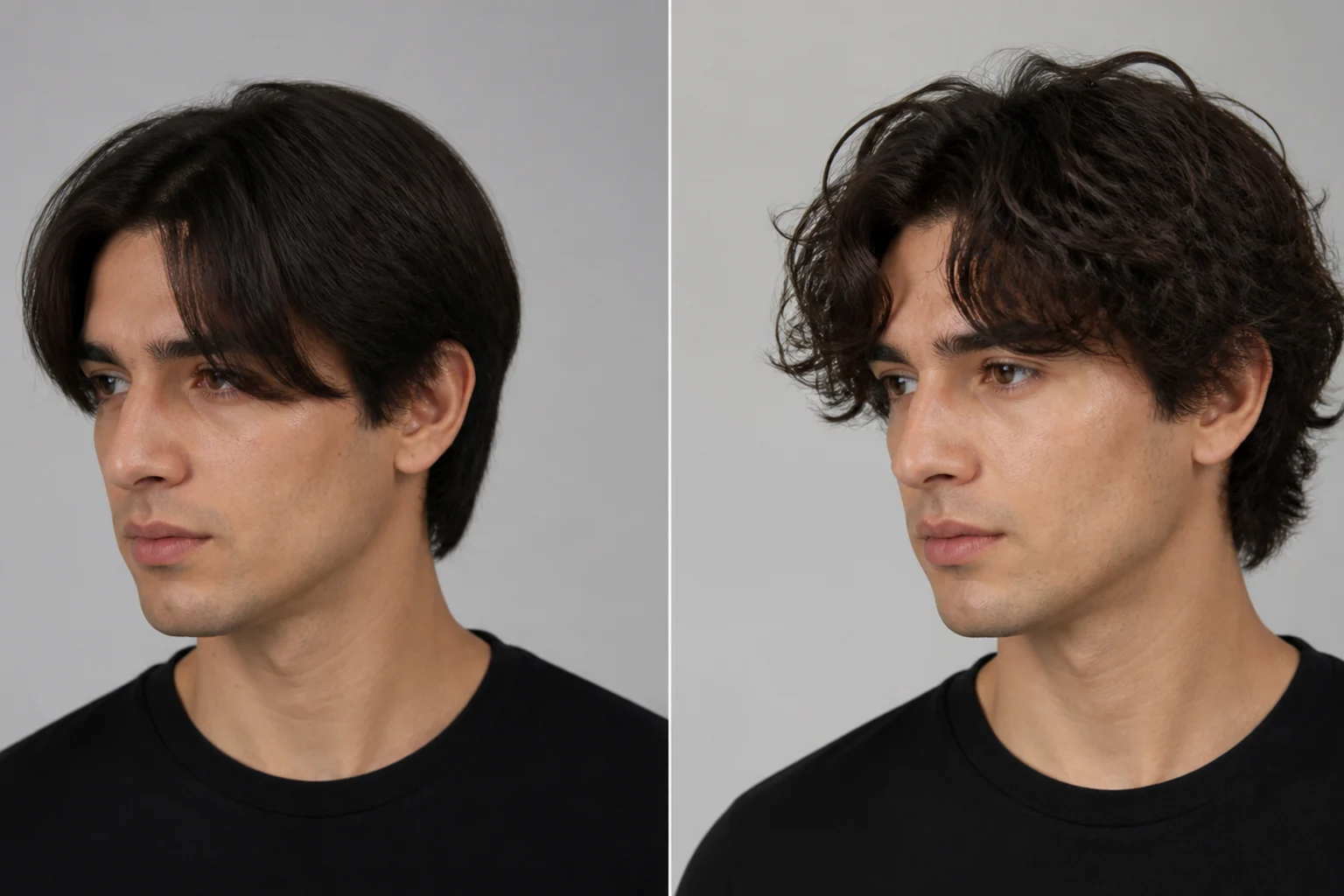 Wavy hair preview generated from a portrait 2