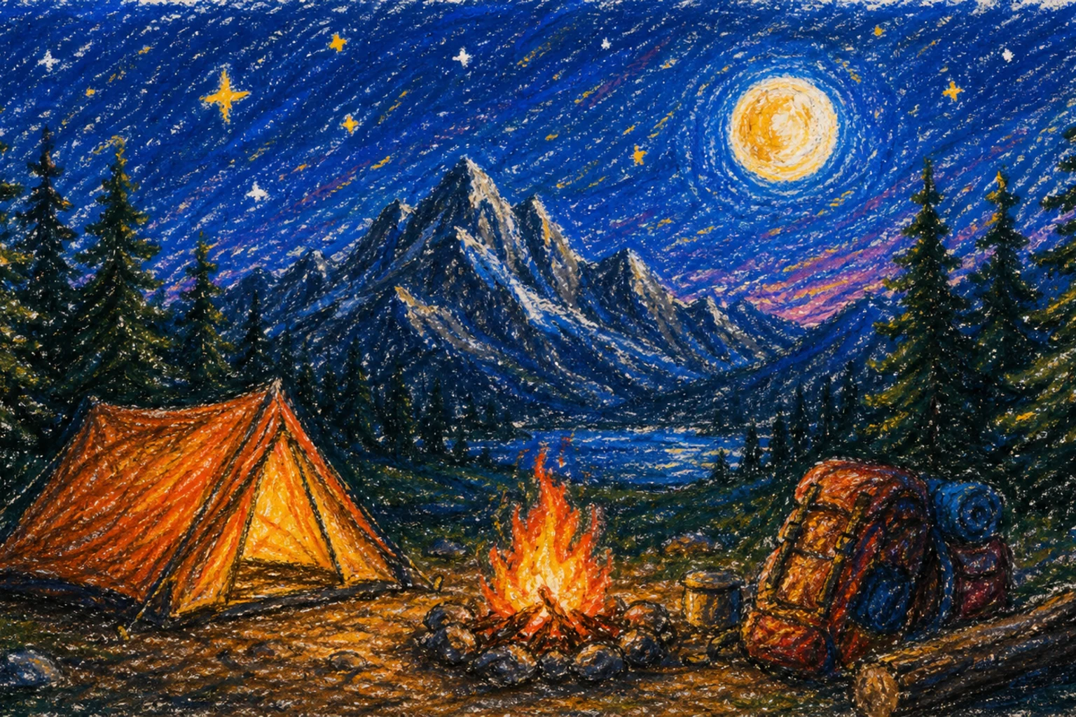 AI crayon drawing 4