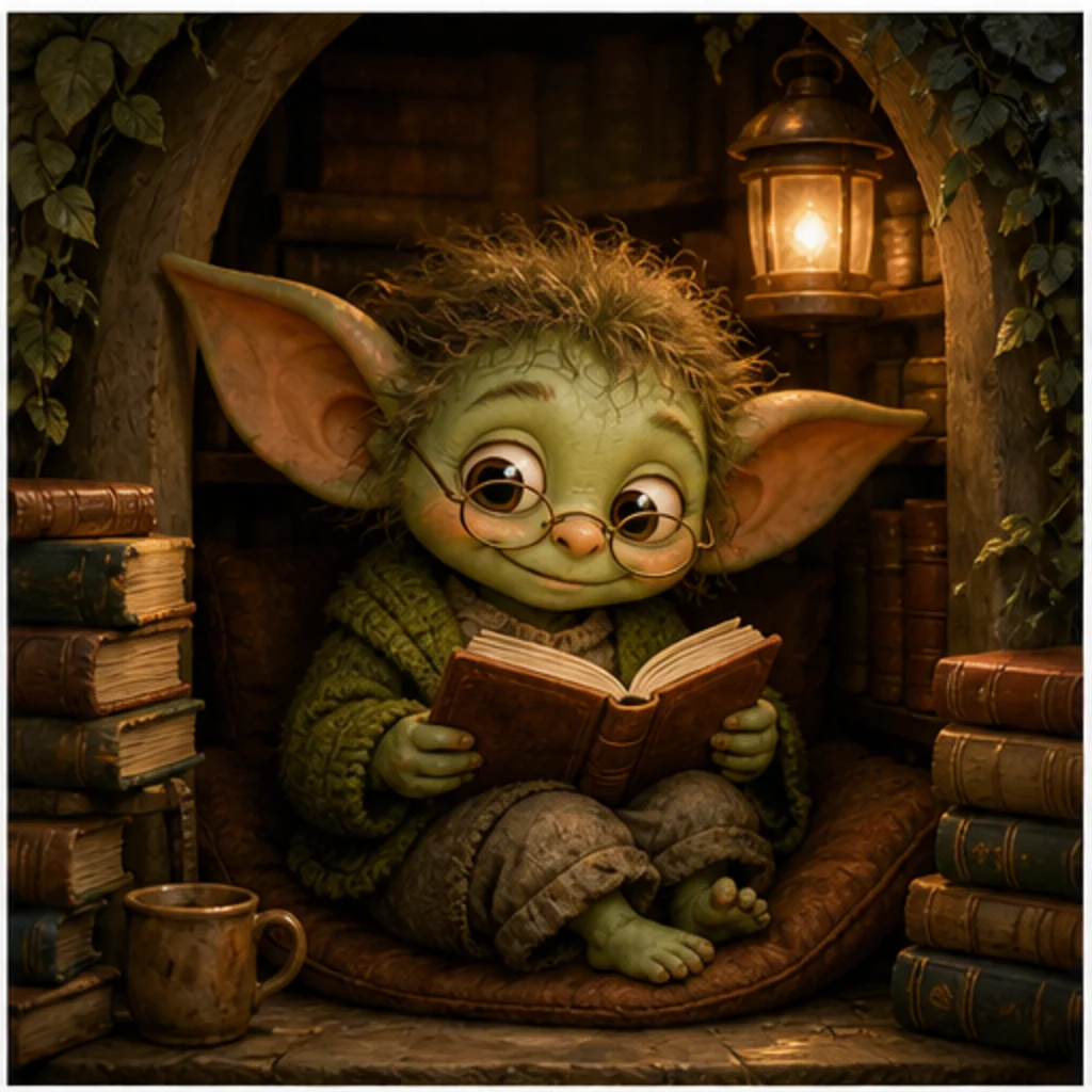 Cute Library Gremlin