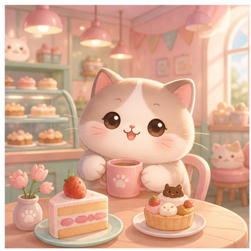 Pastel Cat Café