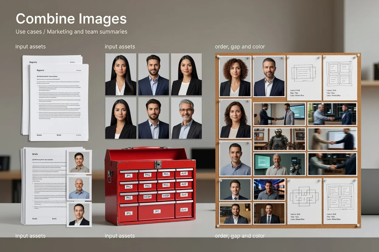 A tidy combined summary image using the order, gap, and background colour controls.