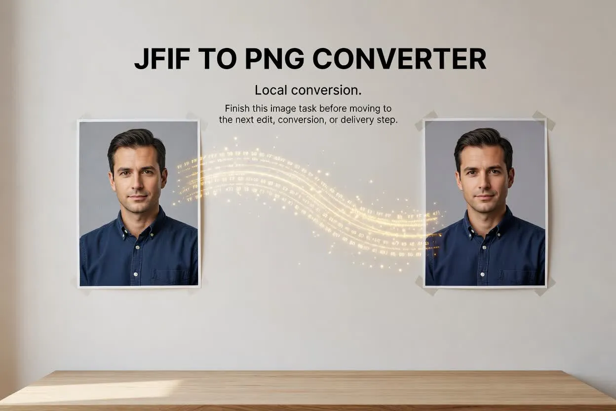 Ejemplo previsto del tercer caso de uso de JFIF a PNG