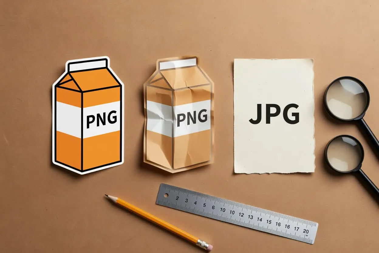 Ejemplo previsto del primer caso de uso de PNG a JPG