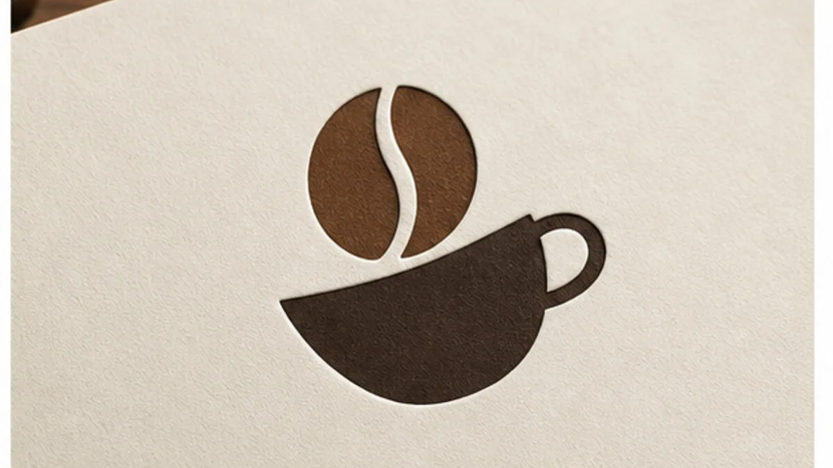 Organic coffee shop logo